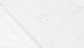 Wit Puffy Cotton Voile stof patroon detail