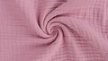 Zachte mousseline stof in oud roze