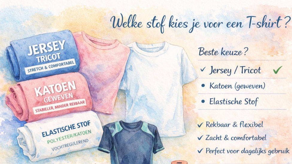 Welke stof voor een t-shirt? Beste keuze voor comfort en pasvorm
