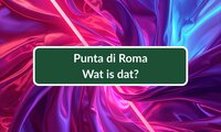 Wat is Punta di Roma Stof Wat is Punta di Roma Stof