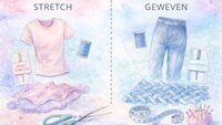 Stretch vs geweven stof: wat is het verschil en wanneer kies je wat?