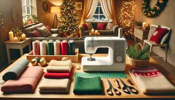 Kerst placemats naaien